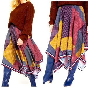 ELOQUII Hankerchief Hem Skirt